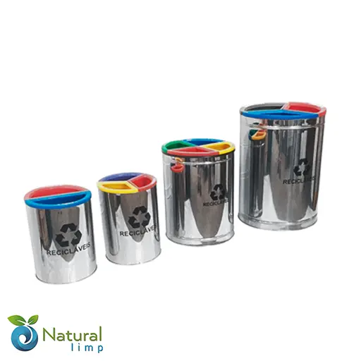 Lixeira de inox para reciclagem preço