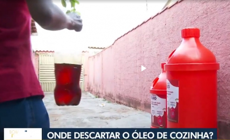 Natural Limp - Natural Limp na mídia! Garrafas de coleta de óleo são sucesso em Goiás! 