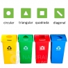 Natural Limp - Kit de lixeiras com tampa personalizada e suporte móvel -  40 litros