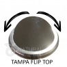 Natural Limp - Lixeira em aço inox Premium com tampa flip-top - 25 litros
