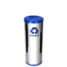 Natural Limp - Lixeira em aço inox Premium com tampa plástica colorida - 40 litros