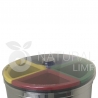 Natural Limp - Lixeira MIX em Inox com 4 Divisões e Tampa em Acrílico - 50 Litros