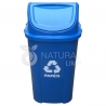 Natural Limp -  Lixeira com tampa basculante multi encaixe  60 litros