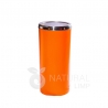 Natural Limp - Lixeira plástica com tampa inox tipo flip-top - 50 litros