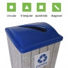 Natural Limp - Lixeira Ecológica 60L Com Tampa Personalizada Plástica