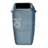 Natural Limp - Coletor com suporte para fixação em poste - 50 litros