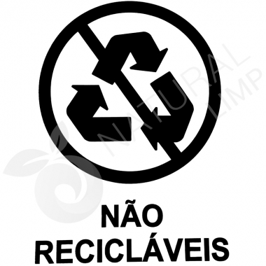 Adesivo para lixo não reciclável | Natural Limp