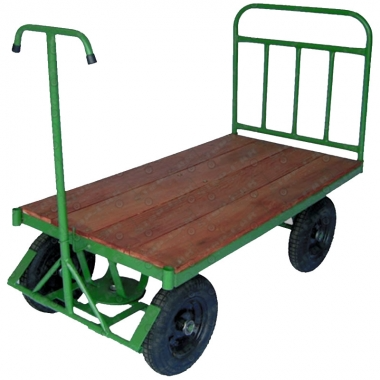 Carrinho plataforma 5a Roda com assoalho de madeira | Natural Limp