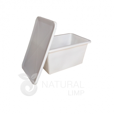 Cuba 200 litros com tampa ideal para uso industrial, alimentação, hospitalar e em hotelaria. | Natural Limp