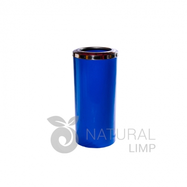 Lixeira plástica com aro inox 25 litros | Natural Limp