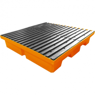 Pallet Contenção 4 Tambores 1270x1270x245 | Natural Limp
