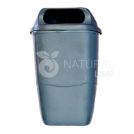 Natural Limp - Coletor com suporte para fixação em poste - 50 litros