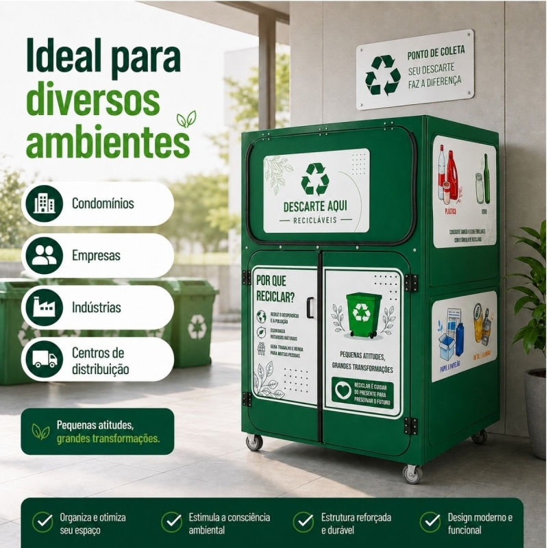COLETOR CONTEINER PARA BIG BAG – 1.700 LITROS | Natural Limp