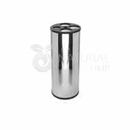 Coletor para copos com 4 tubos - Inox (redondo) | Natural Limp