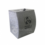 Natural Limp - Coletor para pilhas, baterias e celulares modelo ECO - 50 litros