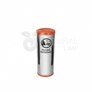 Natural Limp - Coletor para pilhas e baterias em inox - 40 litros 