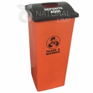 Natural Limp - Coletor para pilhas e baterias tampa personalizada - 100 litros