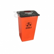Coletor para pilhas e baterias tampa personalizada - 40 litros | Natural Limp