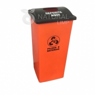Natural Limp - Coletor para pilhas e baterias tampa personalizada - 60 litros