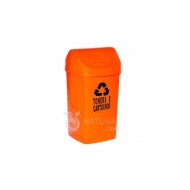 Natural Limp - Lixeira com tampa basculante para pilhas e baterias - 50 litros