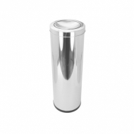 Natural Limp - Lixeira em aço inox Premium com tampa flip-top - 40 litros