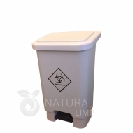 Natural Limp - Lixeira em polietileno com tampa e pedal - 50 litros 