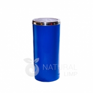 Natural Limp - Lixeira plástica com tampa inox tipo flip-top - 50 litros 