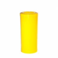 Natural Limp - Lixeira plástica grande com tampa flip top - 50 litros